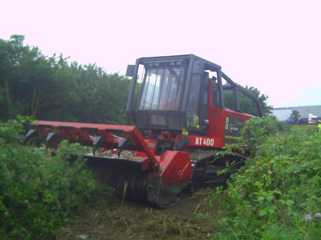 Tree mulch remove trees on a tree clearence job for D W Tree Services